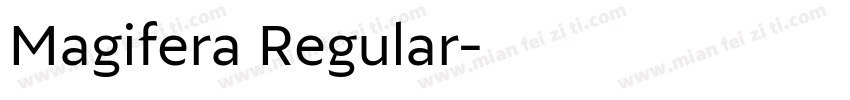 Magifera Regular字体转换